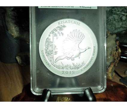 2015-P F/S PCGS SP 70 KISATCHIE NATIONAL PARK 5 oz. SILVER QUARTER with JOHN M is a Coins for Sale in New York NY