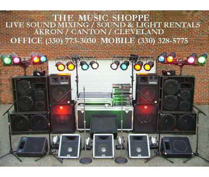 Cleveland Akron Canton Sound System, PA, Event Lighting, AV &amp; Karaoke Rental is a Party Rentals service in Cleveland OH