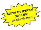 Move In Special** 1/2 Off First Month!! 1 Bedroom 1 Bath