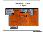 Great Space on all our 2 bedroom and 2 bath apartments!