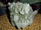Exceptionally, Gorgeous and Beautiful Crystal Point Quartz Cluster and Pyrite on