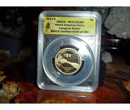 Exceptional 2011-S Sacagawea Dollar Native American Dollar ANACS PR 70 DCAM-Ina is a Black Coins for Sale in New York NY