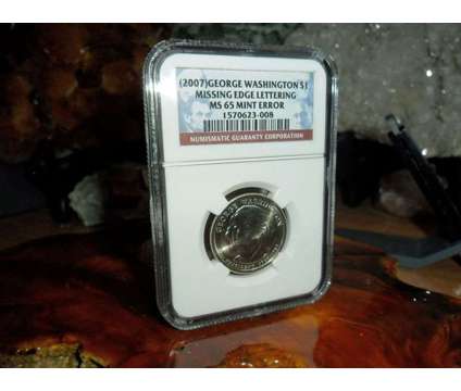 Exceptional 2007-P George Washington Dollar-Mint Error NGC MS 65 Missing Side E is a Coins for Sale in New York NY