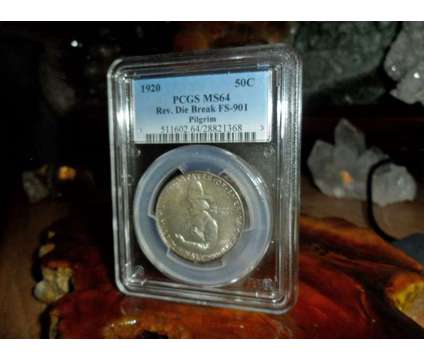 Very Rare 1920-P Pilgrim Commemorative Silver Half Dollar PCGS MS 64 Reverse Die is a Coins for Sale in New York NY