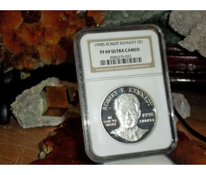 Exceptional Rare Robert F Kennedy Silver Commemorative Silver Dollar 1998-S NGC is a Coins for Sale in New York NY