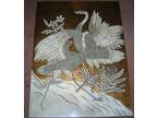 VINTAGE** Beautiful Carved Birds Painting/Wall Hanging