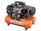 RIDGID Tri-Stack 5-Gallon Portable Electric Orange Air Compressor