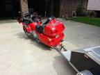 2004 Gold Wing 1800 gl Red with Doolittle trailer