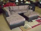 TWO TONE SECTIONAL SOFA/COUCH WITH OTTOMAN - BRAND NEW - $599 (Broadway and