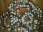 6 ft twig garlands with pastel paper mache Easter Eggs w/end loops -
