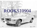 1969 Pontiac GTO Judge MUSCLE CAR ART PRINT