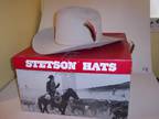 Stetson Cowboy Hat,Made for the National Rifle Association. Sz 71/8 Light Taupe