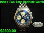 Men's Two Tone Breitling Watch -