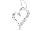 Brand New Diamond Heart Necklace (Lansing)