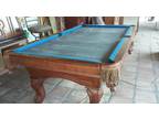 Beringer Walker Select Edition Regulation SZ Walnut Pool Table with accessories