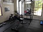 Full home gym for sale. Squat rack, DBs, olympic weights, flooring.... -