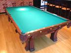 Late 1800's Antique Brunswick Balke Collender Pfister Billiard Table -