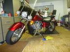 2008 Honda Shadow Aero VT 750 Red in color only 405 Miles on it!