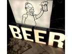 Homer BEER lighted sign