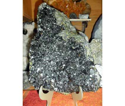 Gorgeous and Beautiful Massive 16.6 lbs. of Natural Black Andradite Garnet Cryst is a Black Collectibles for Sale in New York NY