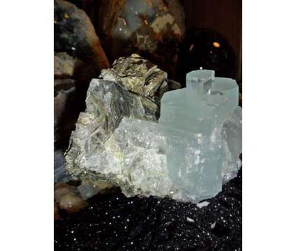 731 Grams {1.6 lbs.} Huge Terminated Aquamarine Cluster on Matrix is a Blue Collectibles for Sale in New York NY