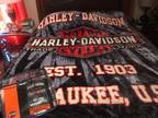 Harley Davidson throw blanket