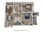Lakewood Hills Apartments and Townhomes - Two Bedroom-900 sqft