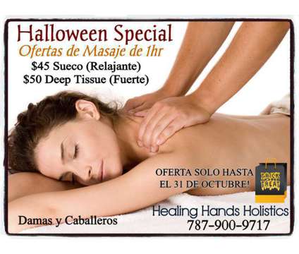 Terapeuta DE Masaje Certificado En Puerto Rico is a Massage Services service in San Juan PR