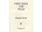 De'ak, Stephen - First Duos for Cello - Theodore Presser
