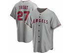 Mike Trout #27 Los Angeles Angels Silver Baseball Jersey