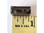 Vintage Copper/Wood Letterpress Printers Block mini BUGLE