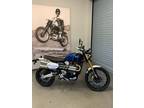 2022 Triumph Scrambler 1200 XE Cobalt Blue Jet Black Motorcycle for Sale