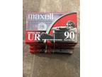 Maxell UR-90 Blank Audio Cassette Tapes (5 Pack) 90 Min