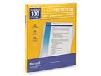 Samsill 100 Clear Standard Weight Sheet Protectors
