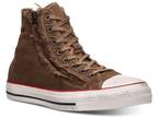 Converse Men's Chuck Taylor Double Zip Washed Canvas Hi Casual Sneakers from