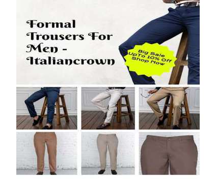 Branded Plain Formal Wear Trousers For Men - Italiancrown is a Accessories for Sale in Surat GJ
