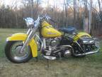 1955 Harley Davidson FLH Panhead Yellow