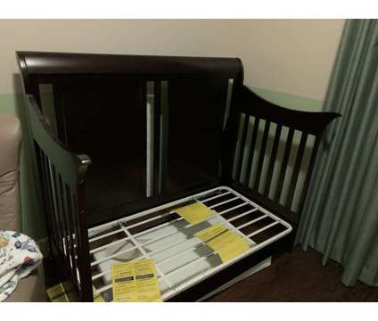 Crib with the convertible kit, Changing table &amp; Hutch is a Cribs for Sale in Calgary AB