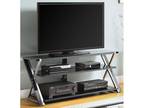 Whalen Furniture Black TV Stand for 65" Flat Panel Tvs with