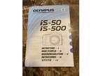 Olympus IS-50 & IS-500 35mm Film Camera Original Manual In