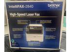 Band New Brother Intelli Fax Fax-2840 High Speed Mono Laser