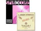 Cello Strings 4/4 Set Larsen Solo A+D, Spirocore Tungsten