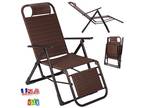 Patio Garden Lounge Recliner Chair Rattan Chair Zero Gravity