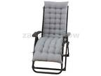 67" Patio Chaise Lounger Cushion Rocking Chair Sofa Recliner