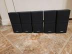 Lot of 5 Bose Black Double Cube Speakers
