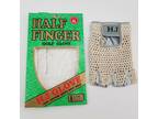 Hj Glove Women's White w/ Gray Trim Original Half Finger