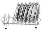 Stainless Steel Plate Rack - Plate Stand (Utensil Rack) Chrome Plated