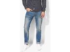 Blue Washed Low Rise Slim Fit Jeans