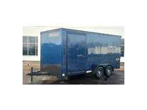 2022 haulmark 7x16ta cargo trailer 7 int. - blue with blackout