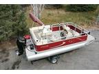New 18 Grand Island pontoon boat-50 four stroke and trailer